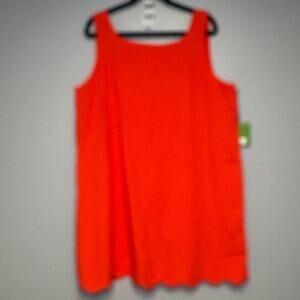 NWT Kate Spade x Target Red Scallop Hem Mini Shift Dress Sz XL